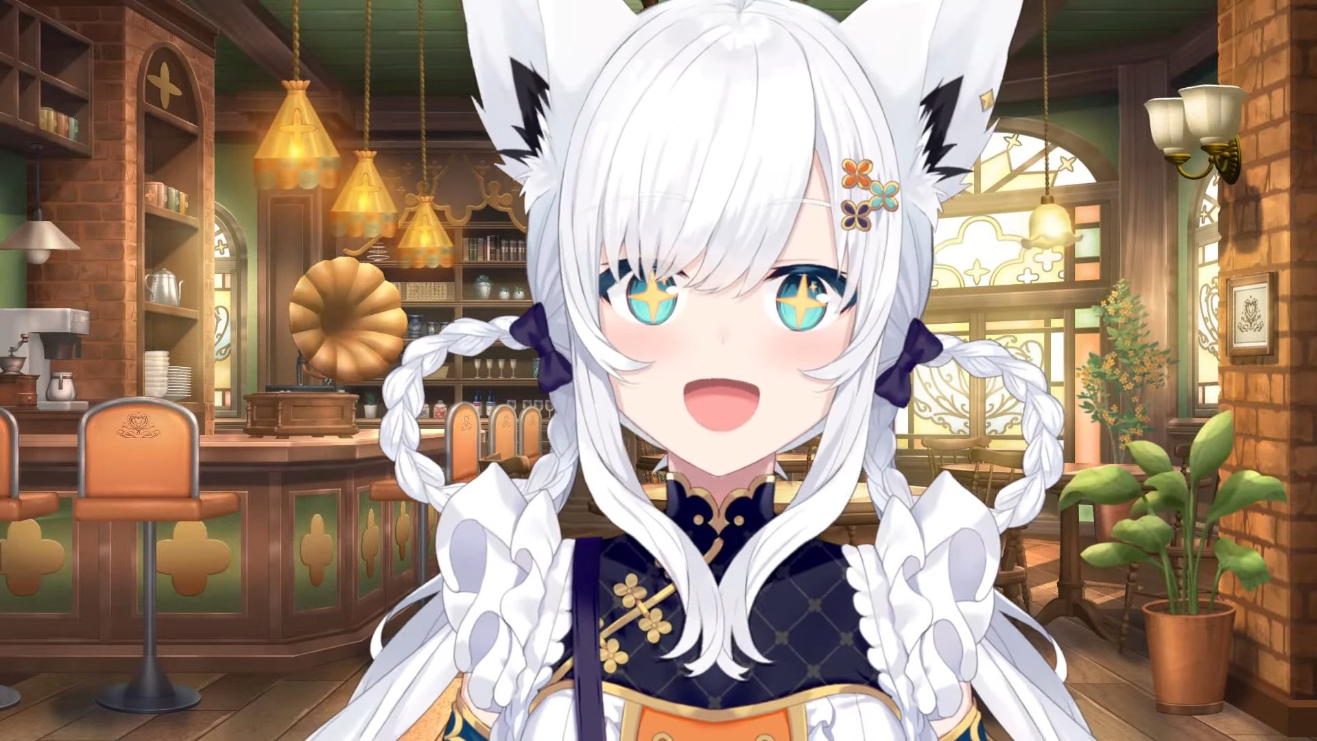 【即納】Mサイズ　白上フブキ レトロ喫茶 メイド服 ホロライブ Amazon.co.jp: [HIRA] 白上フブキ新衣装 お披露目レトロ喫茶な