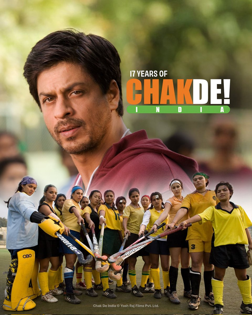 iamarbu76's tweet photo. The impact of this film in sports culture is UNBELIEVABLE, certainly the most loved #SRK film ever! ❤
17 years of MASTERPIECE and CLASSIC #ChakDeIndia 🇮🇳 https://t.co/lE3aIHkCEI