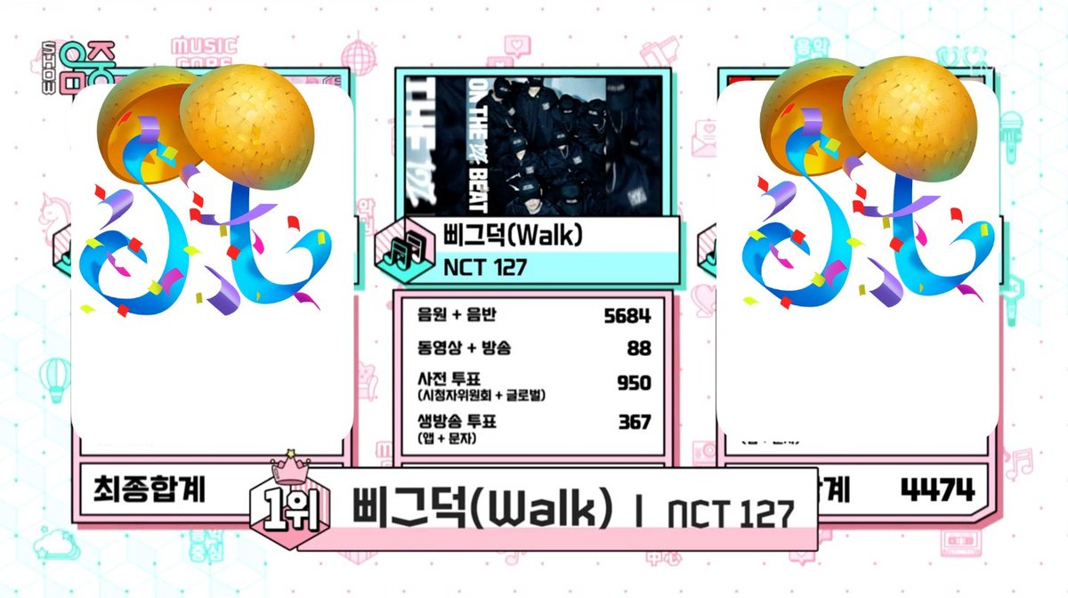 NCT127STRM's tweet photo. NCT 127 '삐그덕 (Walk)' 쇼! 음악중심 1위 🎉

시즈니와 우리칠은 늘 여유롭지
원래 우리 일이 1️⃣위칠🫶🏻🏆
삐그덕의 세번째 1위를 축하합니다💚

#삐그덕_세번째_1위_축하해
#삐그덕_1위_축하해
#Walk3rdWin
#NCT127 #NCT127_삐그덕_Walk
@NCTsmtown_127 https://t.co/1uK0hr5tHn