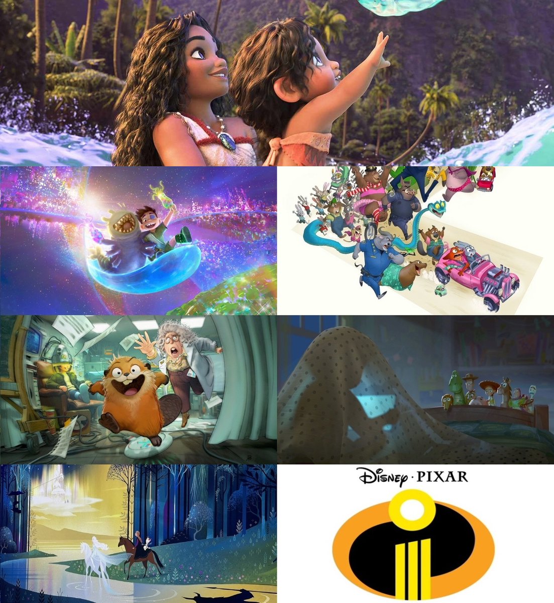 디즈니 &amp; 픽사 애니메이션 개봉 예정작

⦁ 모아나 2 - 11월 27일
⦁ 엘리오 - 2025년 6월 13일
⦁ 주토피아 2 - 2025년 11월 26일
⦁ 호퍼스 - 2026년 봄
⦁ 토이 스토리 5 - 2026년 6월 19일
⦁ 겨울왕국 3 - 2027년
⦁ 인크레더블 3