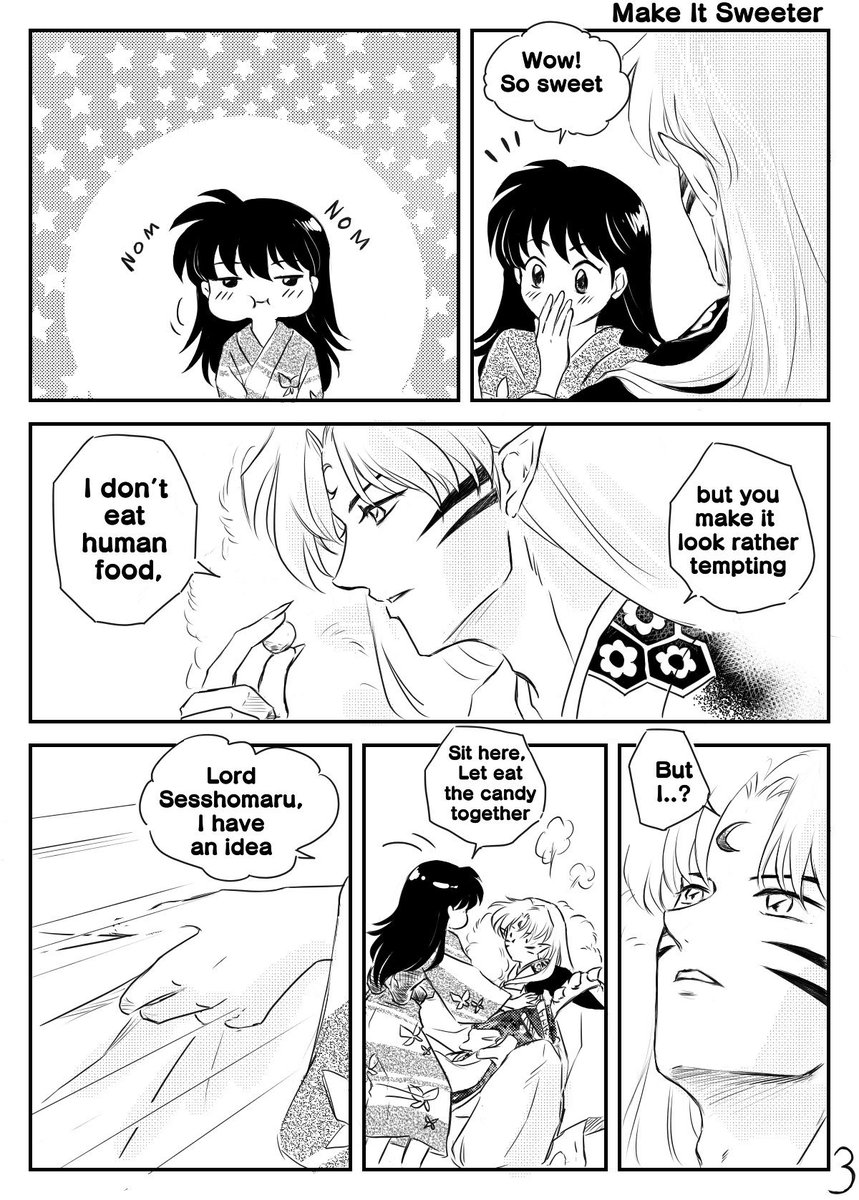 SaltMango1's tweet photo. This is my work for the #SessRinQiXi event 🌻🌙

✨Make It Sweeter✨

🎊4 pages doujinshi🎊

#SessRin #殺りん
#sessrin #rin
#Sesshomaru
#犬夜叉 #เส็ตริน

Special Thanks @bunnygirl2101 and @Inukombat https://t.co/m0NtBv0P9B