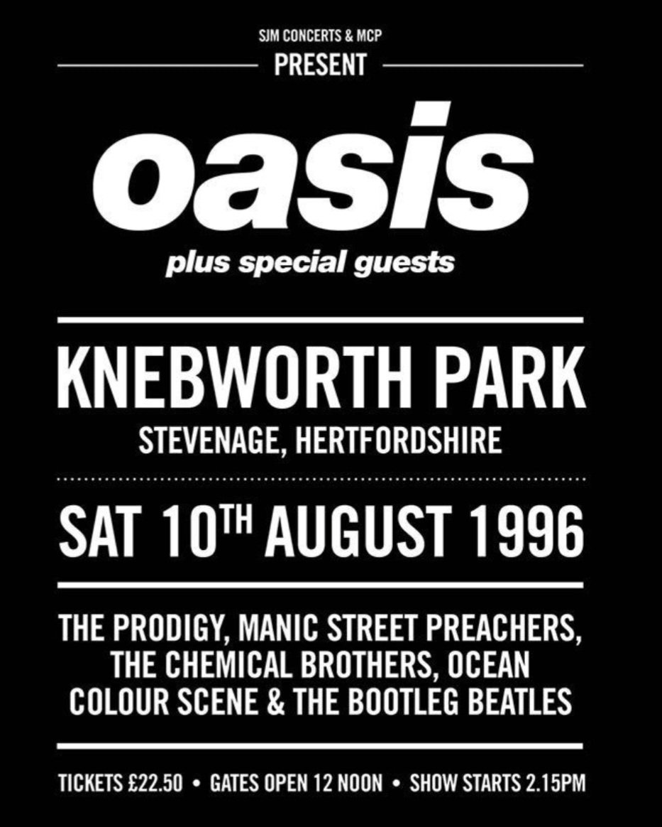 ShiiineOn_'s tweet image. #OnThisDay in 1996

Oasis Knebworth Park  - Day 1