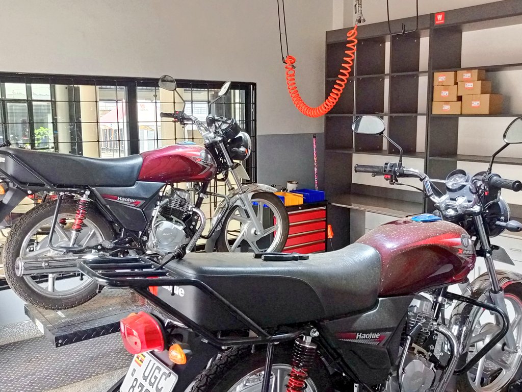 HaojueUg's tweet photo. Need a tune-up or repair? Visit our Haojue Garage in Namanve for top-notch service. We’ve got you covered across the country with several service centers ready to keep you on the road. #HaojueUG #MotorcycleService https://t.co/msOaqRju4c