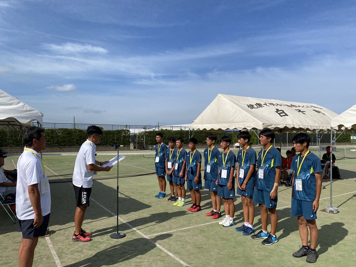 男子団体戦　1位から3位　表彰式
全国大会出場、おめでとうございます！