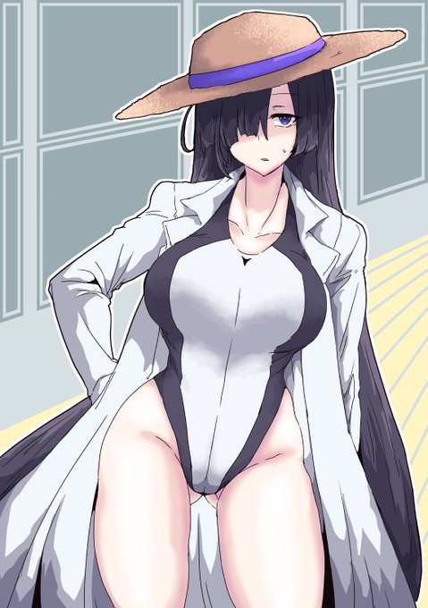 今日の日課はふぁんてぃあぷらんから今週の衣装(ロングコート水着)夜語トバリさんです 