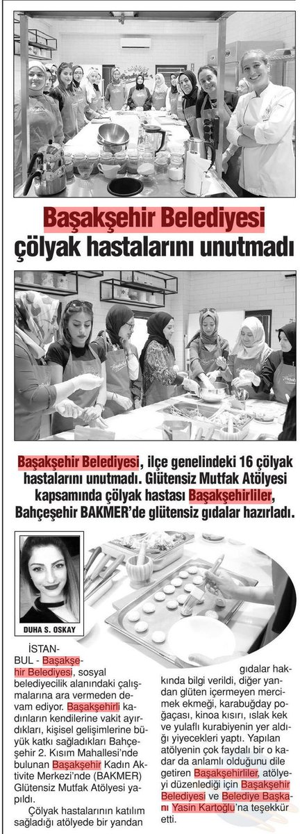 Basaksehir_Bld's tweet photo. “Çölyak hastaları unutulmadı” 

#BasındaBaşakşehir https://t.co/AzDRzpulei