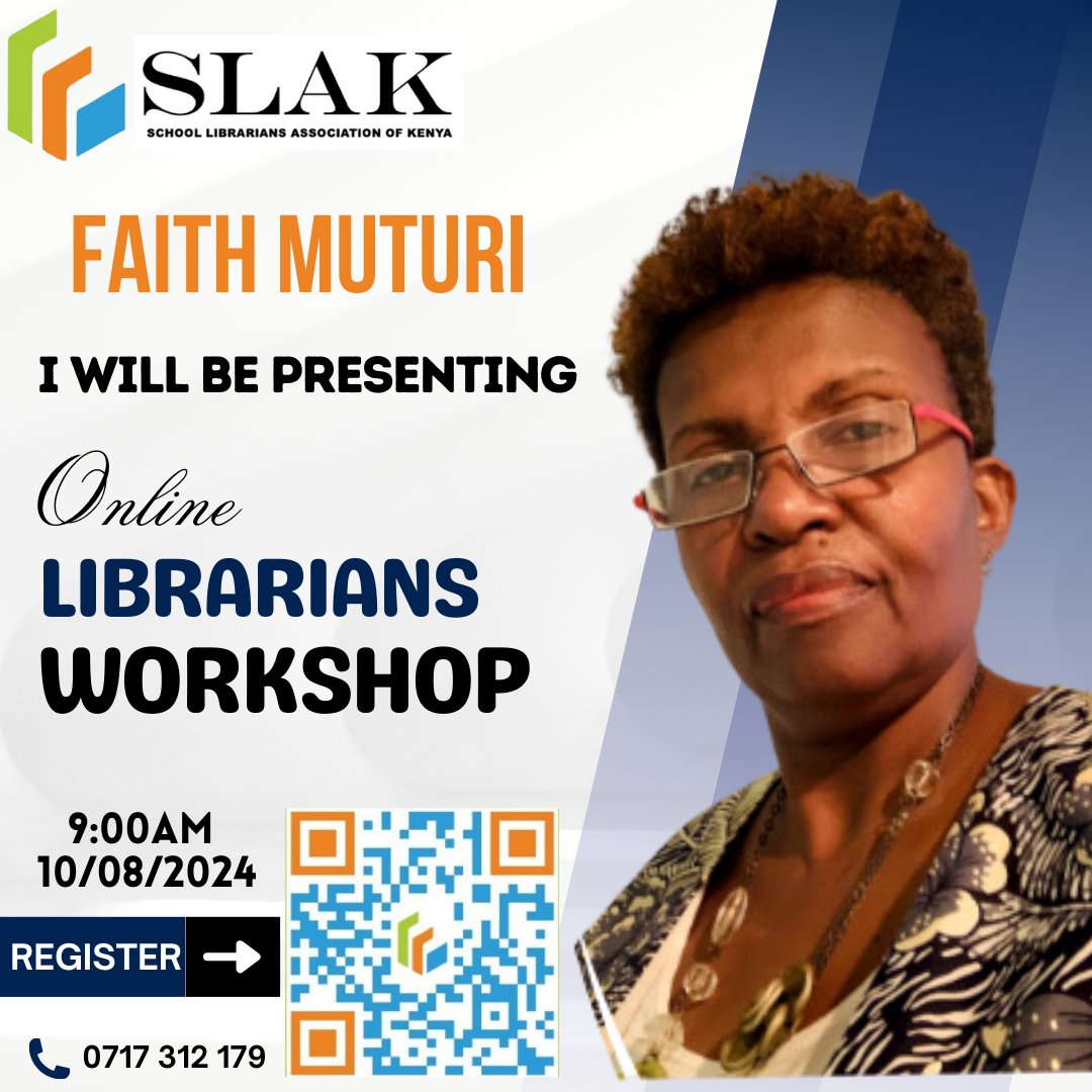 schlibrarianske's tweet photo. It is finally here: Very strong insights from Faith Muturi #EmbraceSLAK2024
#SLAKWorkshop https://t.co/0wViM4pM43