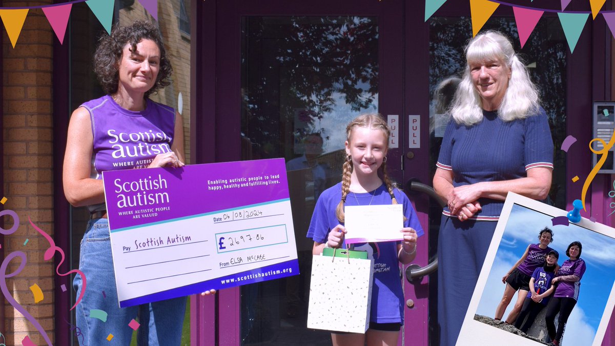 Meet Elsa - the 10 year-old superstar who raised £2,697 for Scottish Autism  by climbing Ben Nevis! Elsa McCabe popped by our office with mum Kate and  friend Arlene Ivatt, to celebrate, image size:1200x675
