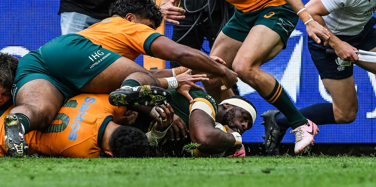 The #Springboks displayed  power, class and experience to put Australia to the sword with a 33-7 victory in Brisbane - match report: tinyurl.com/tdttufxd ⚔
#ForeverGreenForeverGold #AUSvRSA