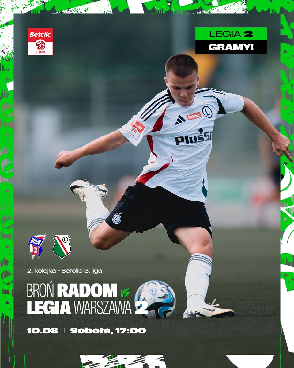 Akademia_Legii's tweet photo. 🔥 Do boju, #LegiaII! #DzieńMeczowy
🆚 RKP Broń Radom
🏆 Betclic #3Liga
⏳ 17:00
🏟 Radom
💪 Po zwycięstwo! https://t.co/yg6TThOKdY
