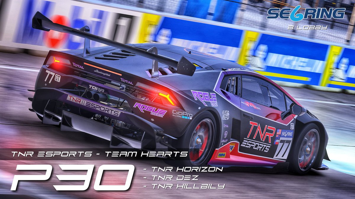 TopNotch_Esport's tweet photo. It’s finally race day! 🏁

@TheReal_TORA Sebring 6 Hours is here and it’s a doozy, 106 total teams entered into a stacked event! 

Let’s take a look at where our teams will roll off on the grid 🔥

Good luck to the TNR teams and all other competitors 🙌 https://t.co/rrqqFrfCYy