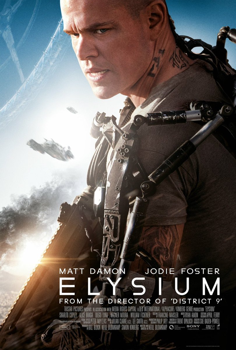FilmNewsNos's tweet photo. 🎬MOVIE HISTORY: 11 years ago today, August 9, 2013, the movie ‘Elysium’ opened in theaters!

#MattDamon #JodieFoster #SharltoCopley #AliceBraga #DiegoLuna #WagnerMoura #WilliamFichtner #BrandonAuret #JoshBlacker #FaranTahir #EmmaTremblay #JosePabloCantillo #NeillBlomkamp https://t.co/KVYuxQ3S9r