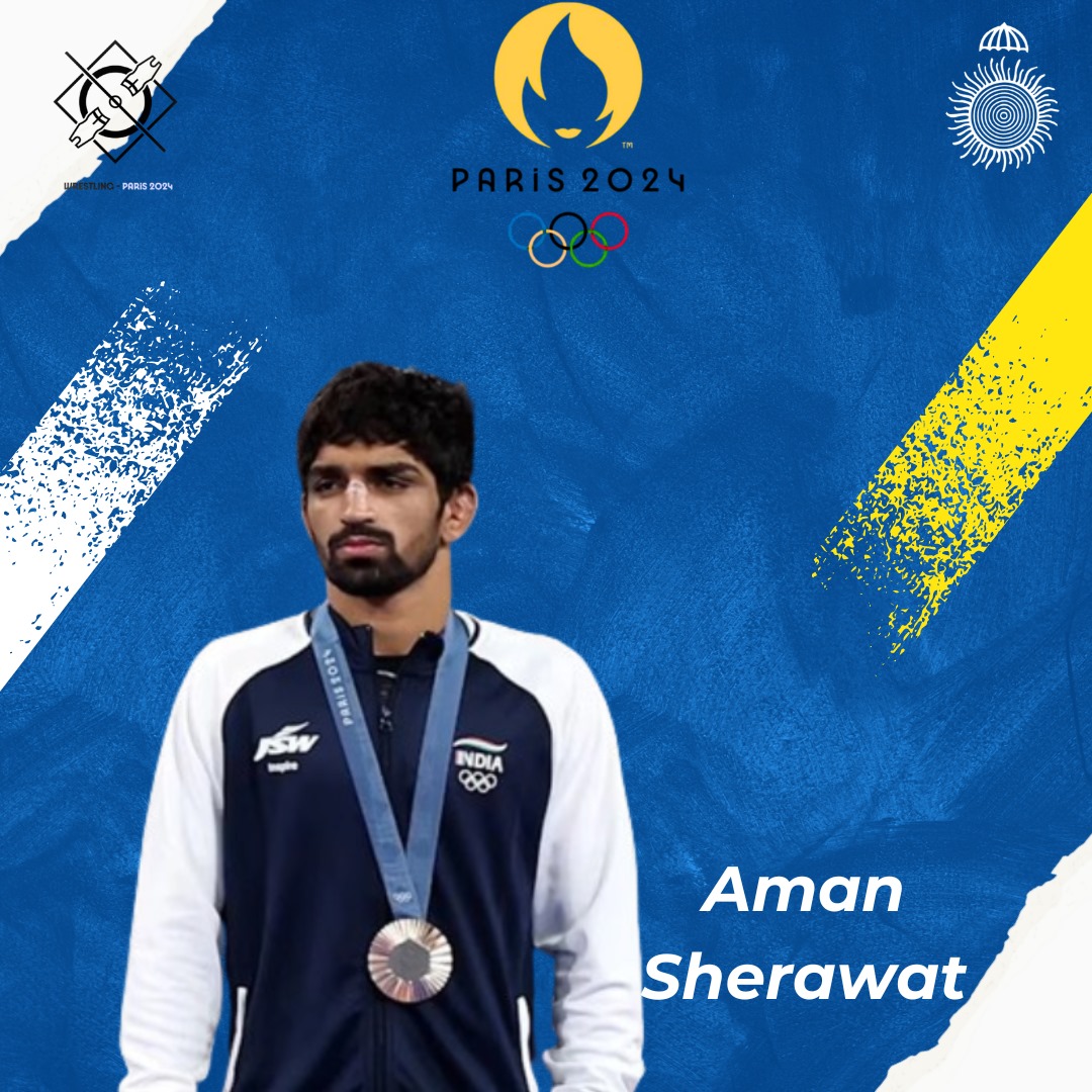 Madhya Pradesh Cricket Association congratulates Aman Sherawat on securing the bronze medal in Wrestling! Your dedication and perseverance have made the nation proud. Kudos to you! 🥉