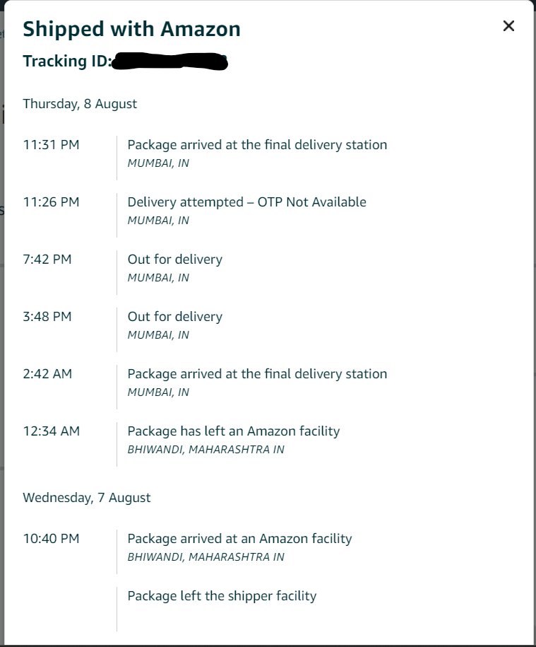 amitsm143's tweet image. To - @amazonIN, @amazon, @urbancompany_UC , @UC_Assist
Cc - @AmitAgarwal, @JeffBezos
Major flaws in Amazon&apos;s Delivery Model.Please find below use case where I have ordered water purifier in #amazonprimeday2024 sale.I hav placed order on 6th Aug supposed to be delivered by (1/2)