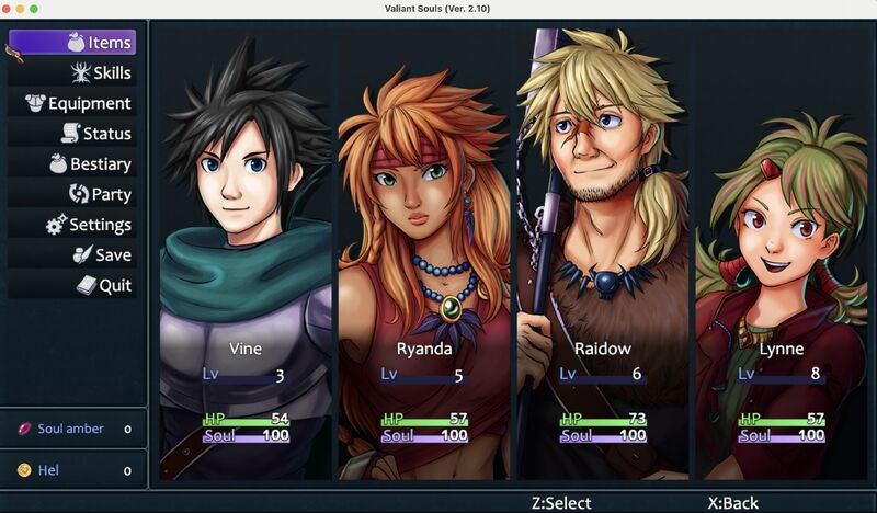FINALLY!
I finished writing two dialogue scenes and scripting the events going along with them, which means that after months of work, for the first time there's now a full party in Act 2 of the game. They look so great together!

#gamedev #RPG #JRPG