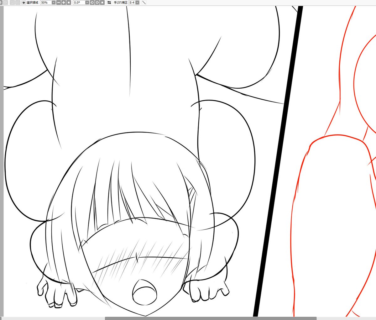 今日も3Pシーンの線画作業中〆(*゜ー゜)b
まだテキスト書いてないけど。
このシーンはアレコレ差分をやるつもりなので、ある程度線画が完成したら着色出来る様にしちまった方がイイかもなのねん('ー`) 