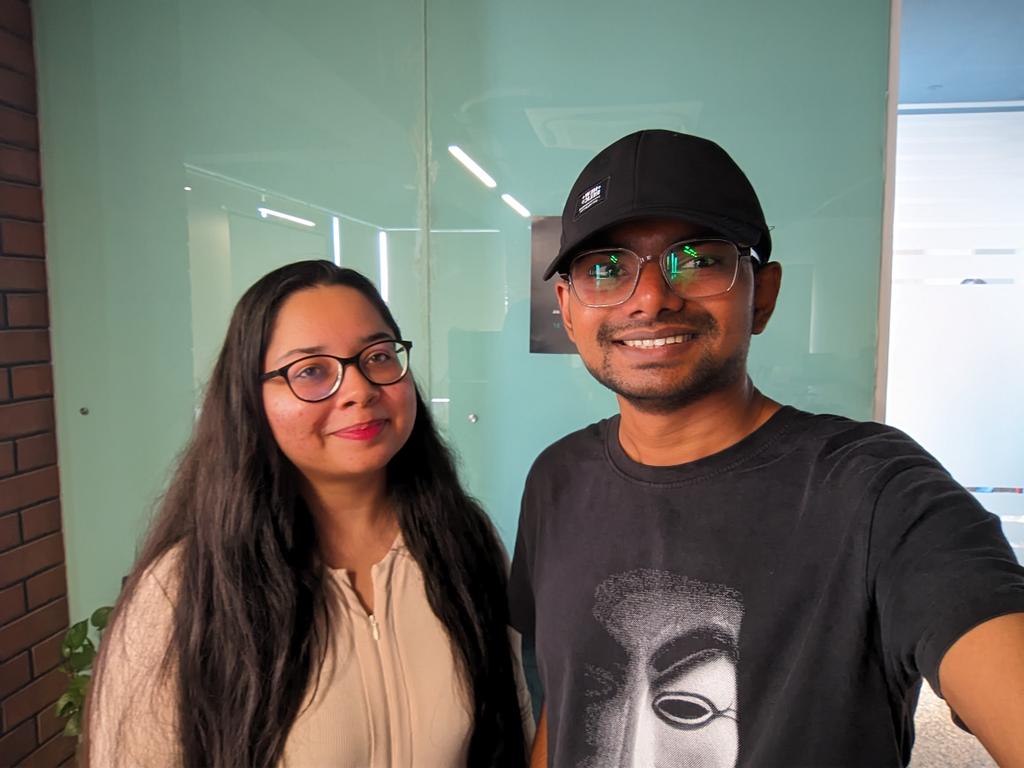 aman_manapure's tweet photo. @ankitnayan @anshulsao @FacetsCloud Finally had the chance to meet @SeemaSaharan5 IRL! Thanks to #PlatformMeetupBLR https://t.co/bVdHVRPiyR