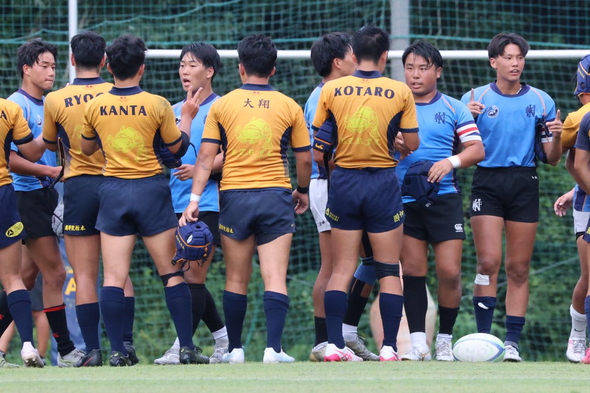 HidekiTakahash5's tweet photo. 菅平高原9番グラウンド、練習試合、國學院栃木対東京朝鮮、試合終了59-12。

両校選手お疲れ様でした！ https://t.co/6T7DPqn874