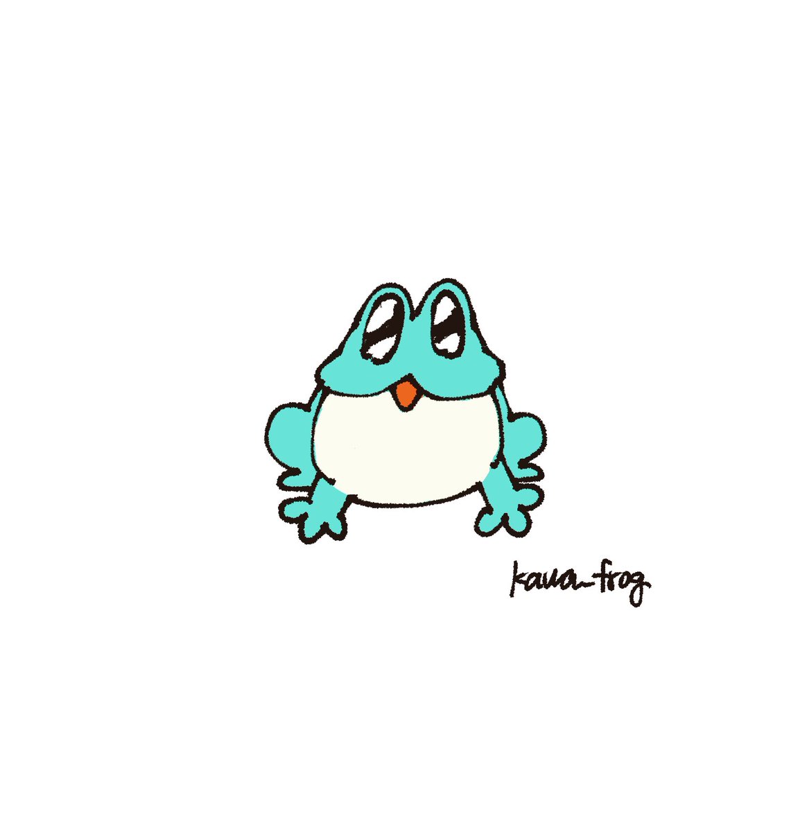 kawa_frog2's tweet photo. 🩵Happy Frog🩵
 #frog https://t.co/zCWQQYgF0m