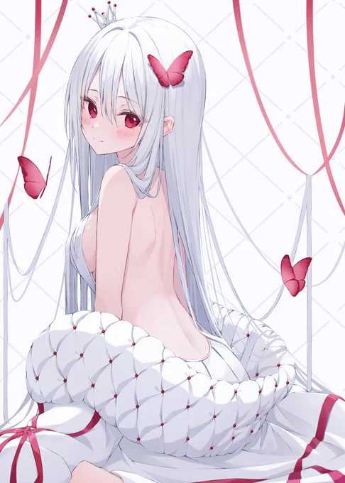 高貴な白髪ロングが大好きな絵師です! #私はこういう絵師です見た絵師全員参加 