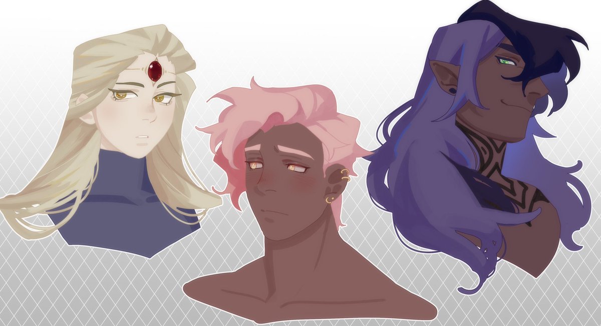 Doodling some old ocs.... if you know them you get the seniors discount i'm afraid.