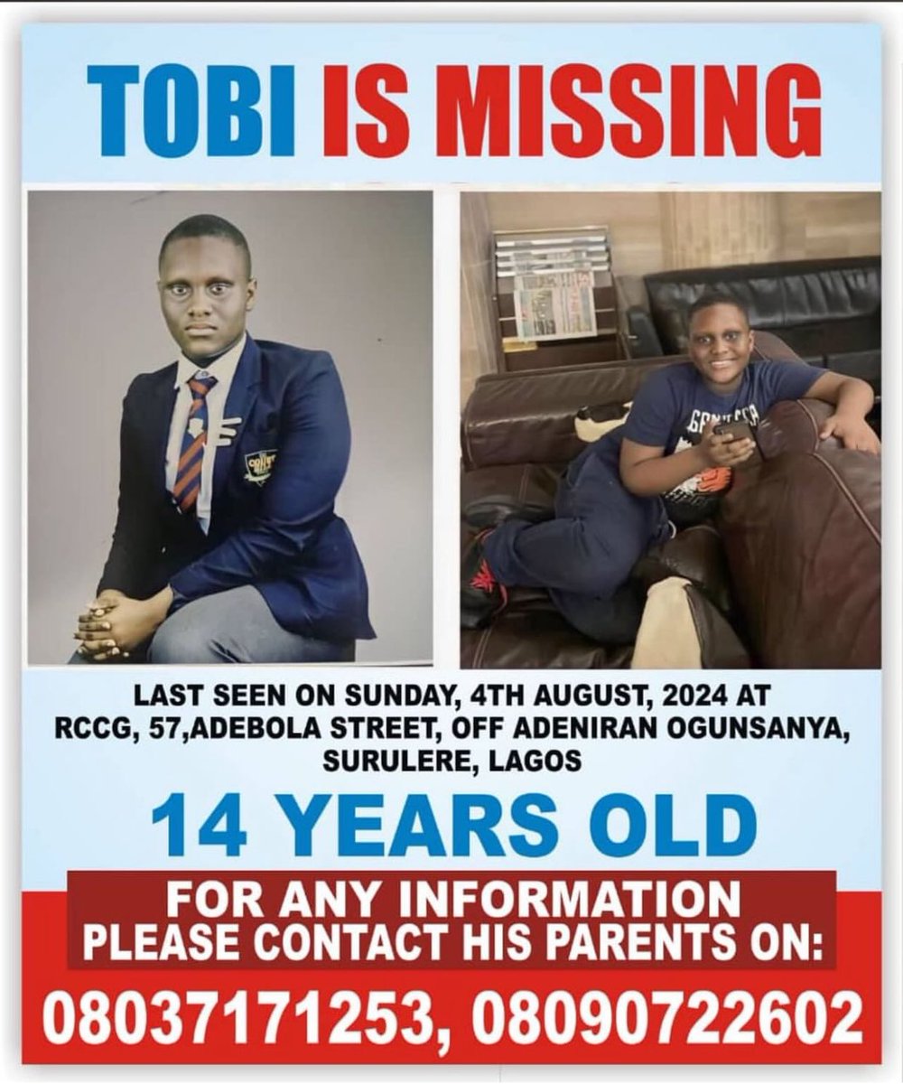 MISSING CHILD ⚠️