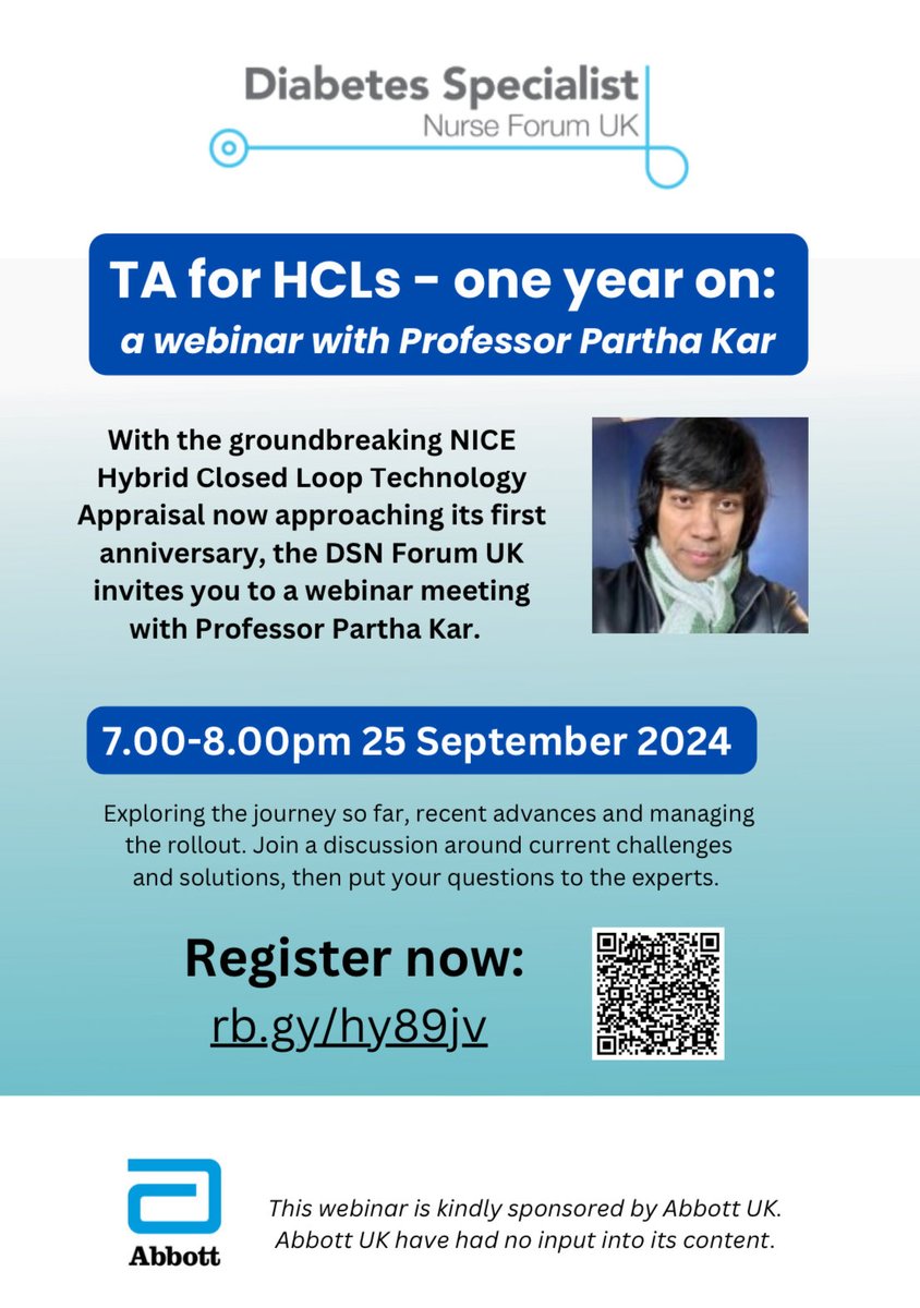DSNforumUK (@dsnforumuk) on Twitter photo ‼️ All welcome to join‼️
Come along & join us & <a href="/parthaskar/">Partha S Kar 🇮🇳🇬🇧🏏🎥</a> for a LIVE Q&A on HCLs 1 year on!
▶️NHSE funding stream so far
▶️criteria & where are we?
▶️what to expect?
▶️5yr roll out plan continued
🗓️ 25/9
📍 online- teams
Register here:
🔗 events.teams.microsoft.com/event/e2bc1608…
#gbdoc ‼️ All welcome to join‼️
Come along & join us & <a href="/parthaskar/">Partha S Kar 🇮🇳🇬🇧🏏🎥</a> for a LIVE Q&A on HCLs 1 year on!
▶️NHSE funding stream so far
▶️criteria & where are we?
▶️what to expect?
▶️5yr roll out plan continued
🗓️ 25/9
📍 online- teams
Register here:
🔗 events.teams.microsoft.com/event/e2bc1608…
#gbdoc