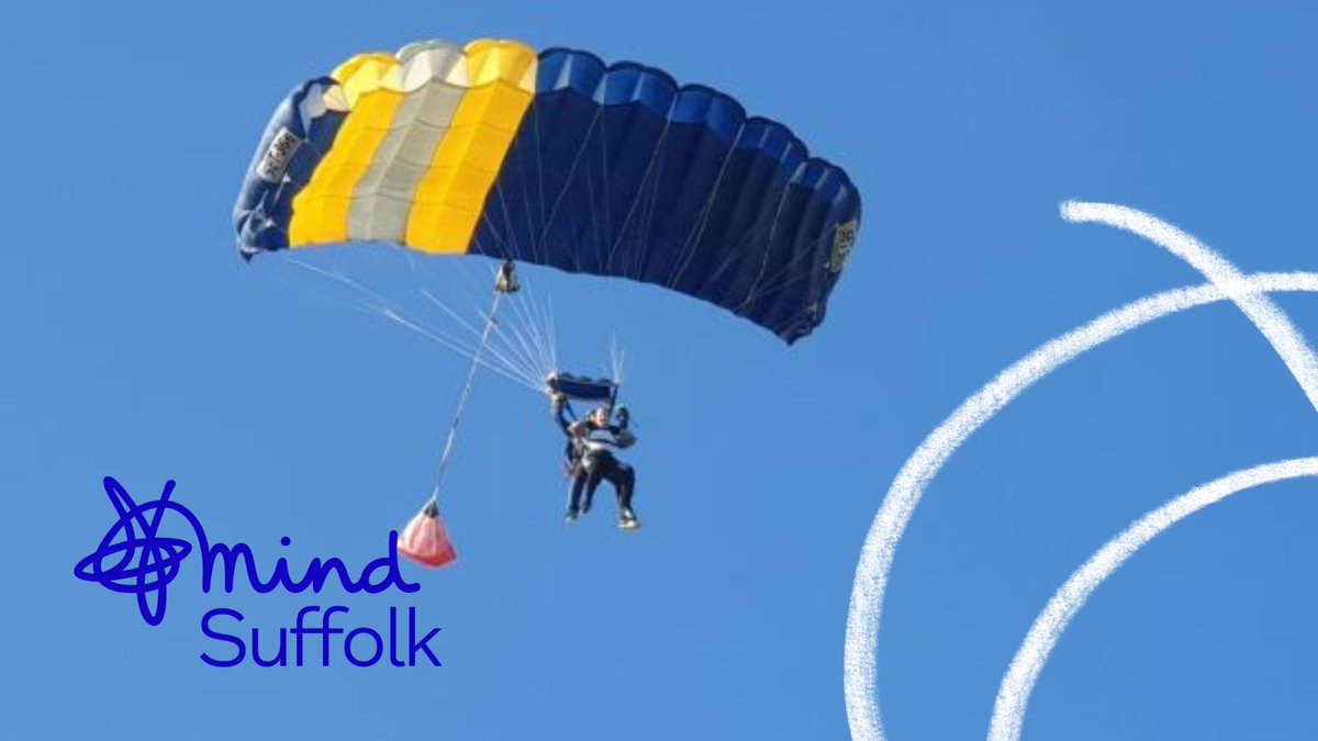 🪂 Spaces still available for the Suffolk Mind Skydive on 21 September! 🪂

Come and join this once-in-a-lifetime experience while raising vital funds for Suffolk Mind. 💙

Sign up 👉 suffolkmind.org.uk/get-involved/o…

#SuffolkMindSkydive #SuffolkMind #Fundraising #MentalHealth