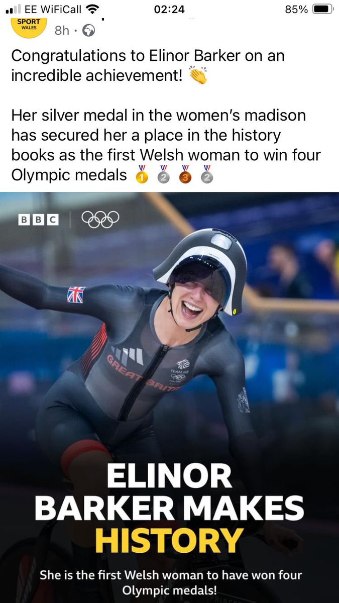 As the dust settles on an incredible night for Elinor Barker it’s time to acknowledge exactly what she has achieved! The most successful Welsh female Olympian in history with 4 medals! From a local comp school <a href="/LHScardiff/">Llanishen High School</a> . Encourage kids to dream big and work hard!Always Blue💙