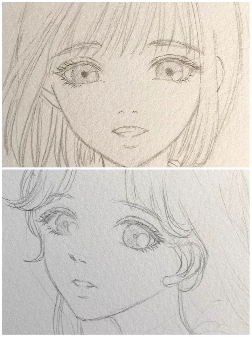 まだまだ下絵なんだけどお顔が可愛く描けたのでみてください😆 