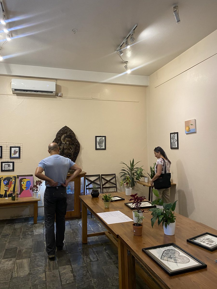 The exhibition/sale has started! 
#sakhaanepal #fundraiser #bakesale #plantsale