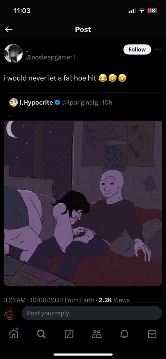 harethasabahne's tweet photo. fat pigs always be talking the most shit https://t.co/As3o5Aydpq