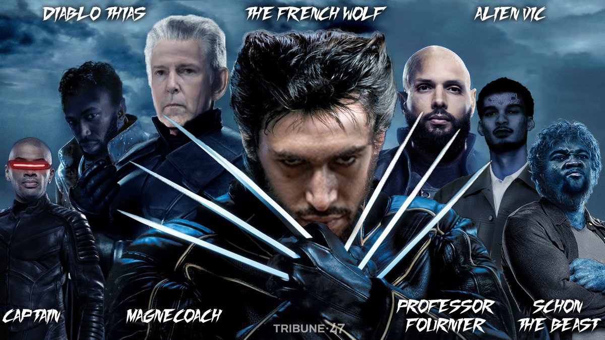 Tribune47's tweet photo. 👋 Hey @usabasketball, get your Avengers ready, ‘cause our French X-Men are coming for you ! ⚔️🥇

🇫🇷-🇺🇸

#Paris2024 #Basketball https://t.co/r7SFu3Mck7