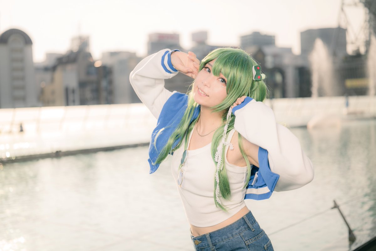 東方project　東風谷早苗　コスプレ衣装　アレンジ Amazon.co.jp: コスプレ衣装 東方紅魔郷 東風谷早苗/(ウィッグ 靴