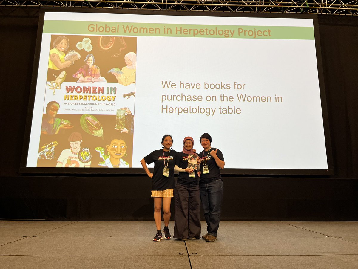 Global Women in Herpetology (@globalwomenherp) on Twitter photo Wrapping up an excellent week at the World Congress of #Herpetology!
🌏🐢🐍🦎🐸🌍
Inspired by the enthusiastic reception for the Global Women In Herpetology Project & excited for the possibilities ahead!
<a href="/WCHerp/">World Congress of Herpetology</a> #Womeninstem #womeninherpetology #HERper Wrapping up an excellent week at the World Congress of #Herpetology!
🌏🐢🐍🦎🐸🌍
Inspired by the enthusiastic reception for the Global Women In Herpetology Project & excited for the possibilities ahead!
<a href="/WCHerp/">World Congress of Herpetology</a> #Womeninstem #womeninherpetology #HERper