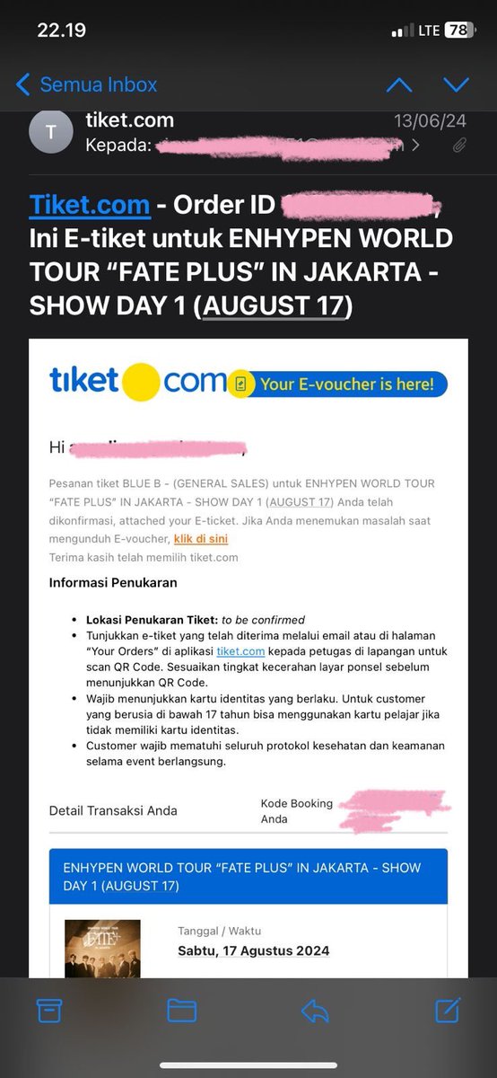 straesna's tweet photo. — ☆ wts // want to sell !!

𖥻 1 ticket enhypen concert FATE PLUS in JKT ( day 1 ) — section blue b
selling karena temanku mendadak gabisa, masuknya bareng ! 

— dm for more details ! 
serious buyers only yaa, aku udah kena prank di toktok pls 🥹 https://t.co/79pk1AQQVi