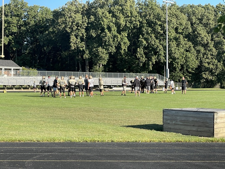 It was a perfect, fall-like morning for our annual Black &amp; Golf football game. Be on the lookout for our boys around town today and consider buying a coupon card to support our program. We are ready to get this season started! #GoEagles #BuscoPride