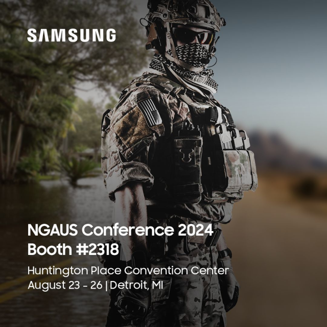 Samsung is proud to support the @The National Guard Association of the United States - NGAUS at the 164th annual NGAUS Conference. As the leading provider of tactical EUD technology solutions, Samsung offers mission-ready, purpose-built mobility for the... bit.ly/3YG12Gr