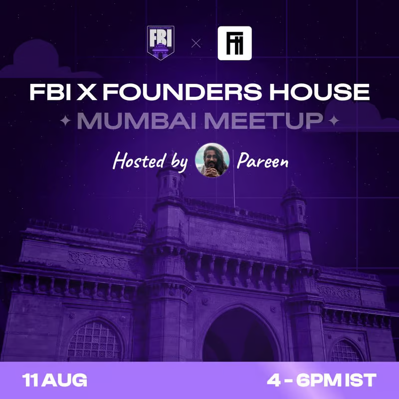 pareen's tweet image. Mumbai, let&apos;s catch up tomorrow with @callusfbi   

Discuss Farcaster, consumer apps, and maybe find your Values!

Register: lu.ma/y7zsmfvd