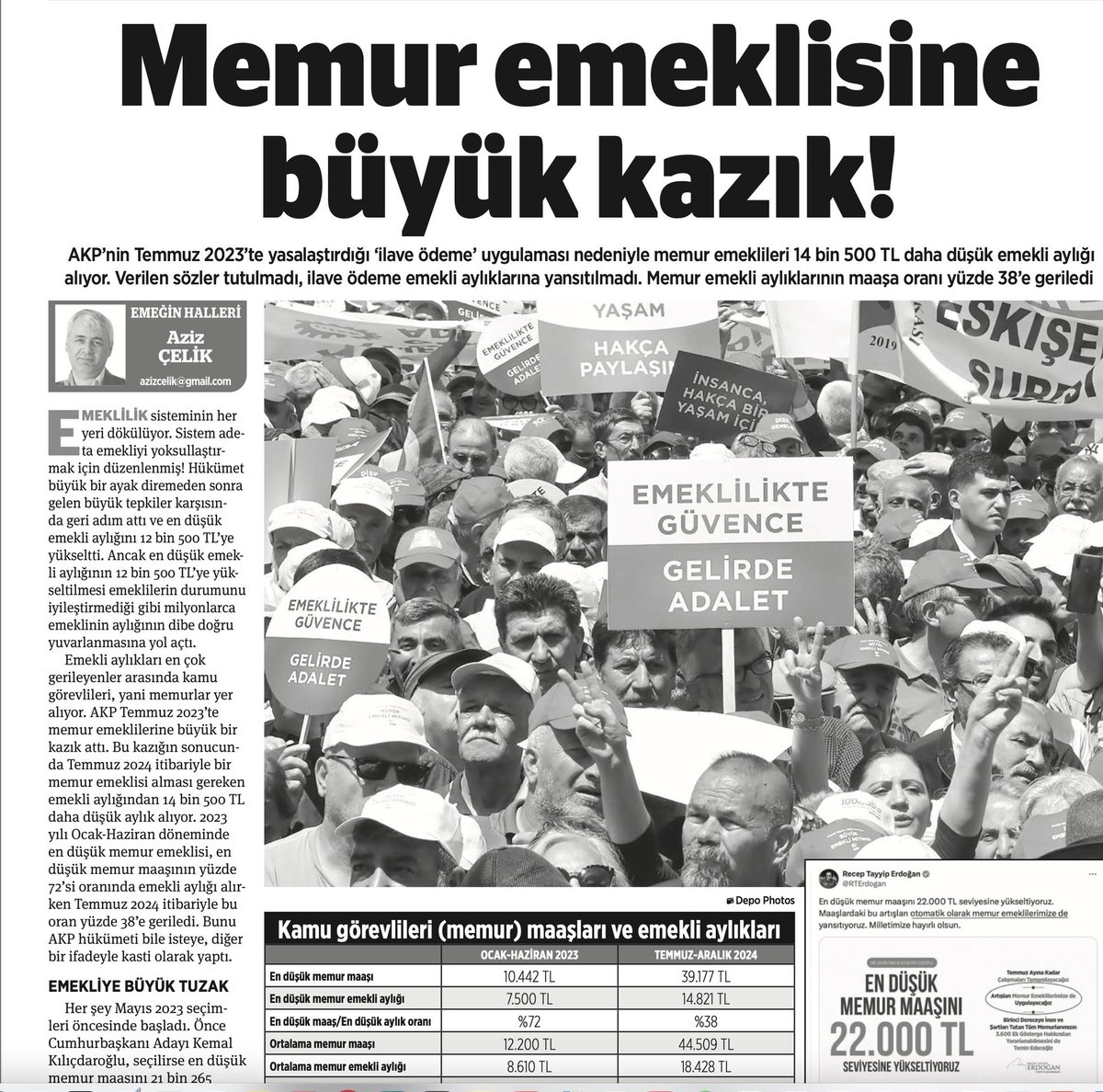 #MemurEmeklisi 
#MemurEmeklisineAdalet  bekliyoruz ondört aydır ❗️