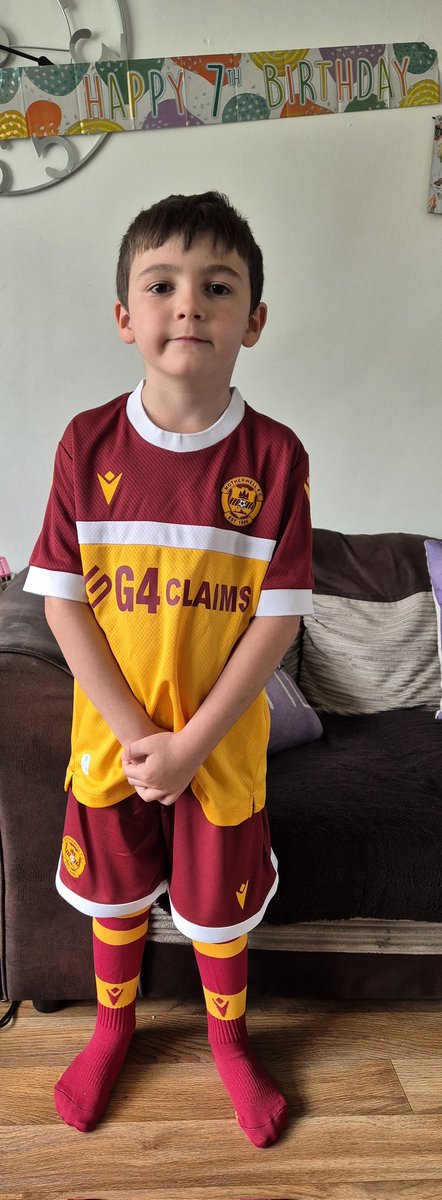 figraham15's tweet photo. Eli's 7th birthday today and all he wanted was the new @MotherwellFC jersey with @tomsparrow15 on it. Wee man is absolutely buzzing. ❤️🧡❤️🧡
#siwy
#coyw https://t.co/YAILQuLP1e