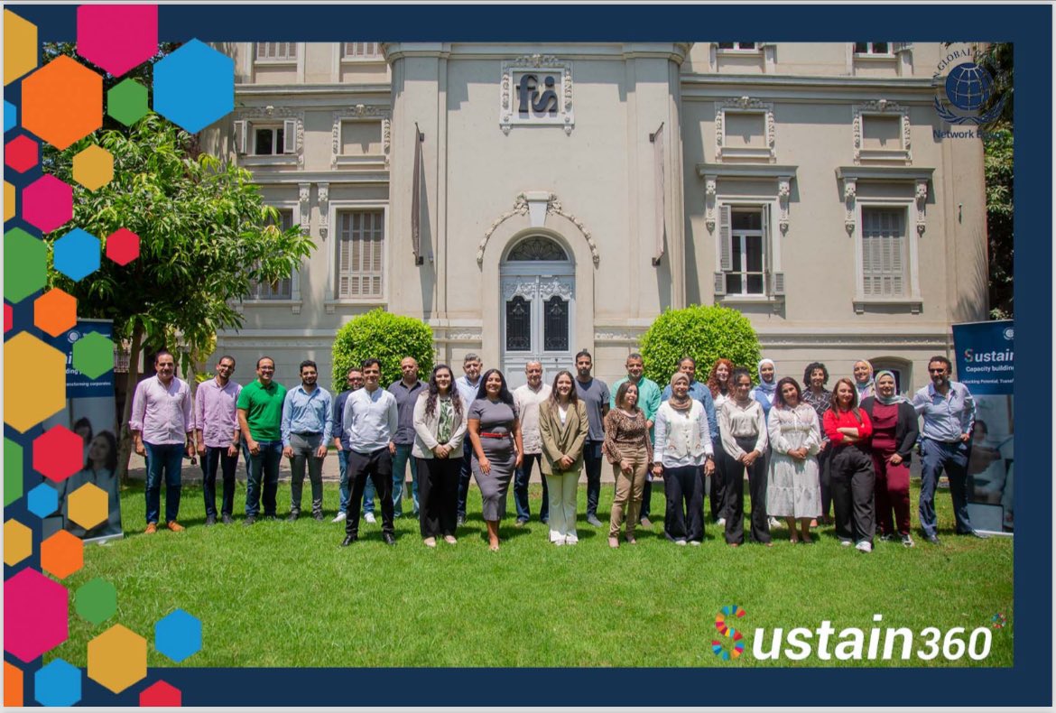 ElMahrousa PDS (@pds_elmahrousa) on Twitter photo PDS participated in the <a href="/globalcompact/">UN Global Compact</a> Sustain 360 program to enhance our methodology for integrating sustainable practices. We gained knowledge on UNGC principles, carbon footprint, circular economy, anti-corruption,& digitalization in sustainability.
#Sustainability #SDGs #UNGC PDS participated in the <a href="/globalcompact/">UN Global Compact</a> Sustain 360 program to enhance our methodology for integrating sustainable practices. We gained knowledge on UNGC principles, carbon footprint, circular economy, anti-corruption,& digitalization in sustainability.
#Sustainability #SDGs #UNGC