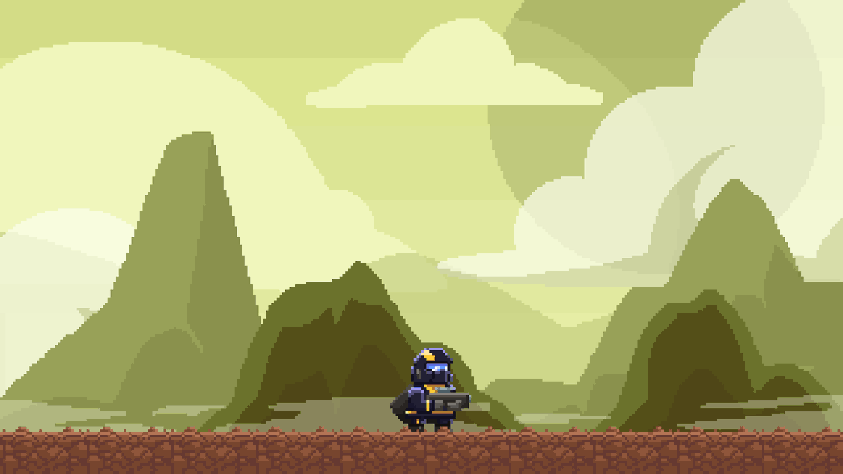 little <a href="/helldivers2/">HELLDIVERS™ 2</a> pixel art :) I'm trying to recreate a tiny bit of the experience of the game in 2D, still WIP