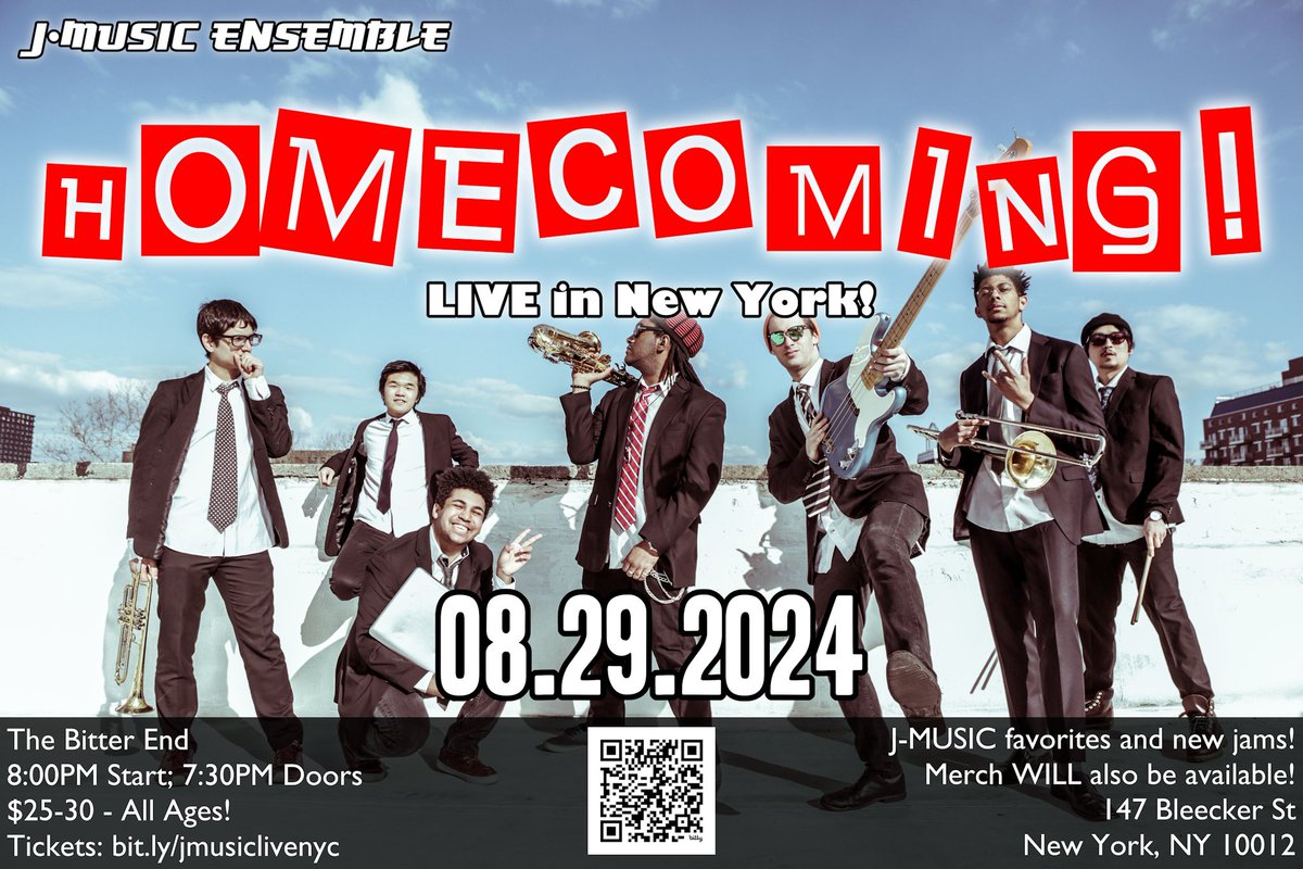 YOU NEVER SAW IT COMING!!

WE'RE BACK IN NEW YORK, EVERYBODY!!

We're SO happy to announce this special show! We'll also have special merch available... More on that later!

SEE YOU ON AUGUST 29! 🙏🏾🙏🏾🙏🏾