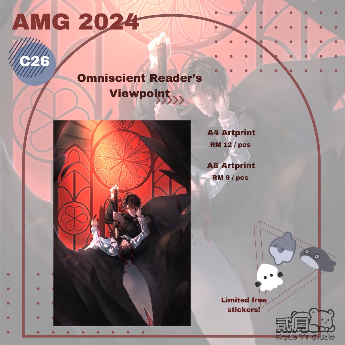Eryue36674802's tweet image. Hi , I will be boothing at Animangaki 2024 during 23-25 Aug 2024 

#Animangaki2024 #amg2024 #ORV #LoveandDeepspace