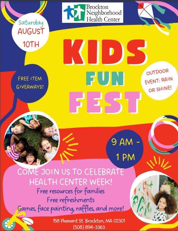 BNHC (Brockton, MA) (@bnhcbrockton) on Twitter photo CALLING ALL KIDS, we’re holding our annual kids Fun Fest TODAY, AUG . 10, at our Pedi offices, 158 Pleasant St., Brockton! Plenty of activities, refreshments and great give-away! See you there! #NHCW24 @valuechcs <a href="/PhotogMarc_ent/">Marc Vasconcellos</a> <a href="/MassLeague/">Mass League of CHCs</a> CALLING ALL KIDS, we’re holding our annual kids Fun Fest TODAY, AUG . 10, at our Pedi offices, 158 Pleasant St., Brockton! Plenty of activities, refreshments and great give-away! See you there! #NHCW24 @valuechcs <a href="/PhotogMarc_ent/">Marc Vasconcellos</a> <a href="/MassLeague/">Mass League of CHCs</a>