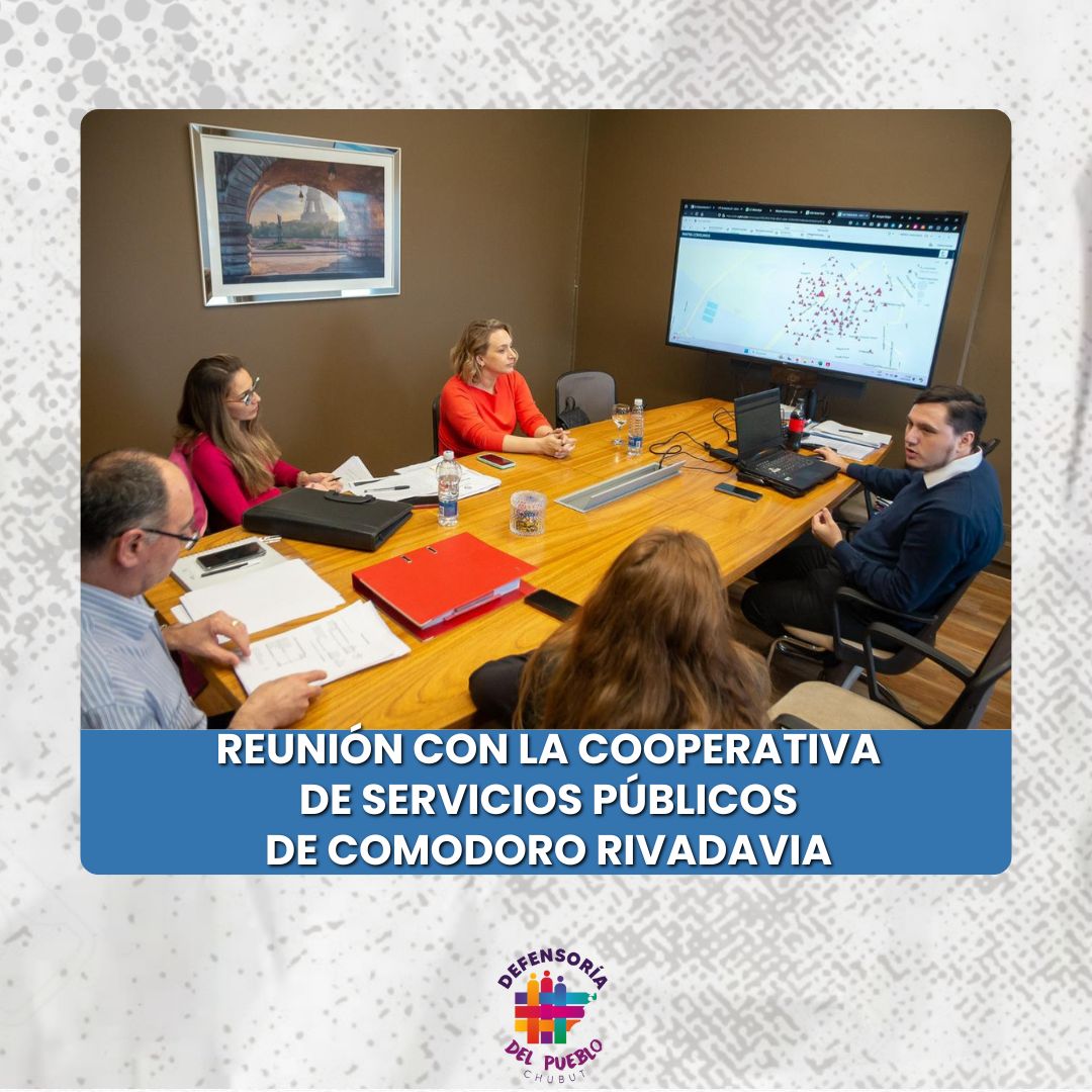 <a href="/ClauSBard/">Claudia Bard</a>, defensora del pueblo  se reunió con Ezequiel Suazo, gte gral de la Cooperativa de Servicios Públicos de #ComodoroRivadavia con el objetivo de abordar la situación de determinados barrios que no tienen acceso a la red de gas natural y utilizan el sistema  eléctrico.