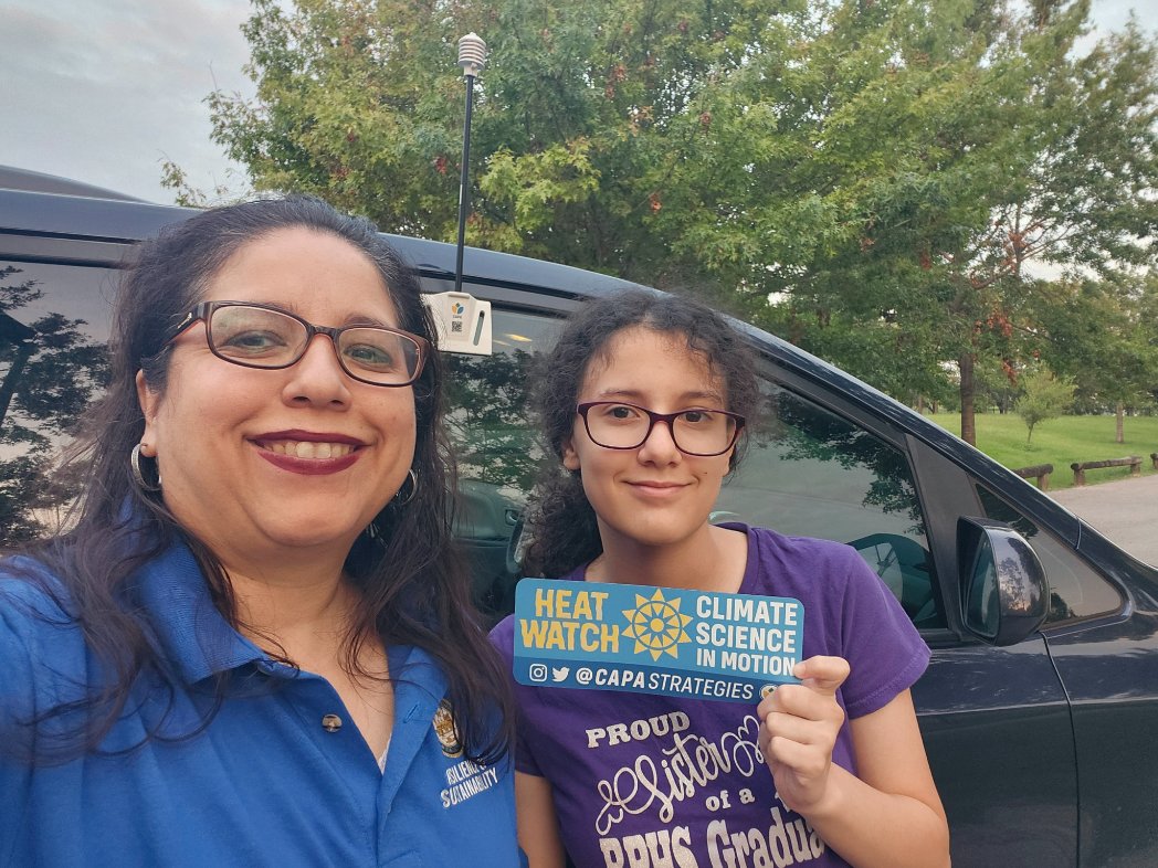 mmmjsaldivar's tweet image. #H3ATMAPPING, 6-7AM route done w/my 11 yr old Navigator. 🥰 being a #communityscientist w/her this morning collecting #heat #data on the East end, downtown &amp;amp; #midtown areas of #Houston. Happy to #volunteer &amp;amp; serve my hometown who will benefit from new data collected. #hounews