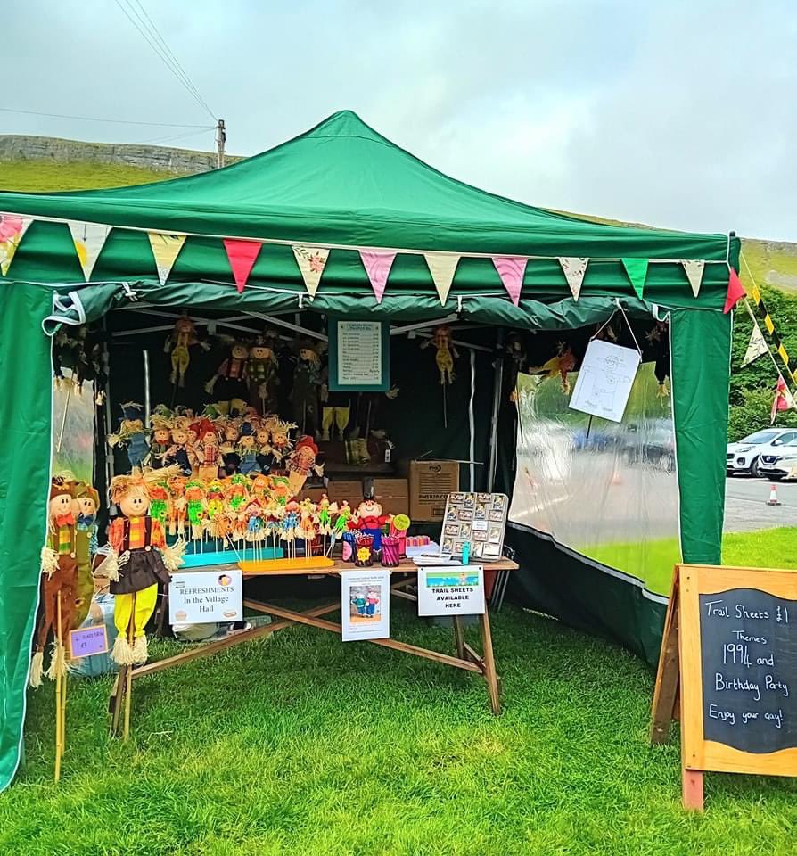 And we’re off! From today until the 18th! Sun, scarecrows, cakes and much fun in our glorious dales village.