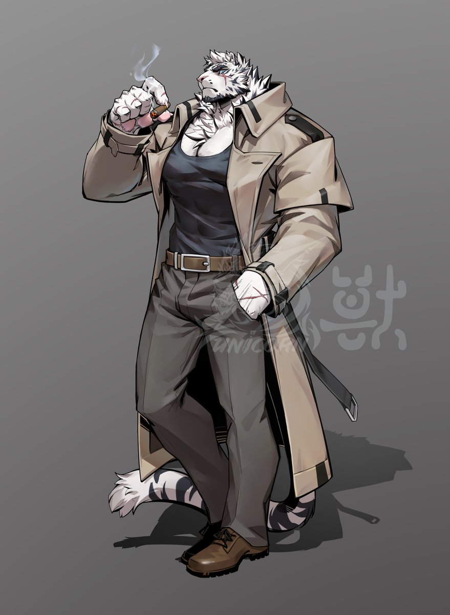 Detectives are hunters searching for the truth. No trace and clues can escape from the eyes of Mountain.⛰️#Arknights #furryartist #furryarwork #Mountain #明日方舟 #fanart